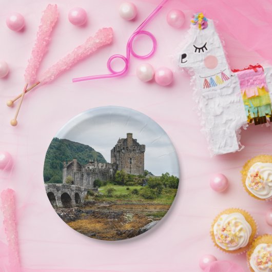 Kasteel Eilean Donan, Loch Duich - Schotland, VK Papieren Bordje (Feest)