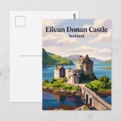Kasteel Eilean Donan Schotland Briefkaart (Voorkant / Achterkant)
