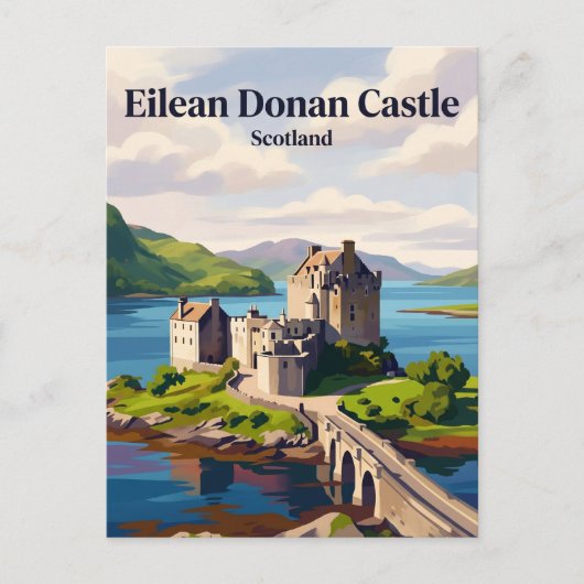 Kasteel Eilean Donan Schotland Briefkaart (Voorkant)