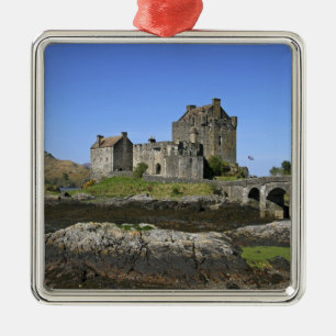 Kasteel Eilean Donan, Schotland. De beroemde Eilea Metalen Ornament