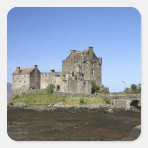 Kasteel Eilean Donan, Schotland. Het beroemde Eile Vierkante Sticker
