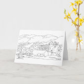 Kasteel Eilean Donan, Schotland Kaart (Gele Bloem)