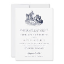 Kasteel Elegante Illustratie Formeel Huwelijk