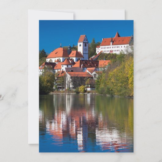 Kasteel en abdij aan de rivier bedankkaart (Voorkant)