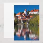 Kasteel en abdij aan de rivier bedankkaart (Voorkant / Achterkant)