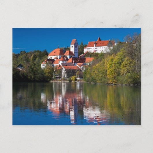 Kasteel en abdij aan de rivier briefkaart (Voorkant)