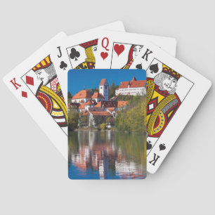Kasteel en abdij aan de rivier pokerkaarten