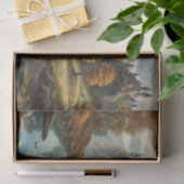 Kasteel en een rivier in de herfst tissuepapier (Geschenk)