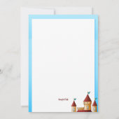 Kasteel- en Eenhoornuitnodiging Kaart (Achterkant)