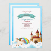 Kasteel en Eenhoring Uitnodiging (Voorkant / Achterkant)