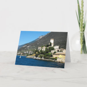 Kasteel en Gardameer bij Malcesine, Gardameer Feestdagen Kaart