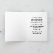 Kasteel en Griezels Halloween Verjaardagsfeestje Kaart (Binnen)