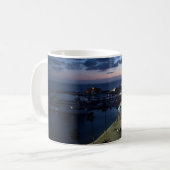 Kasteel en haven van Paphos bij nacht, Cyprus Koffiemok (Voorkant links)