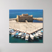 Kasteel en haven van Paphos Canvas Afdruk (Voorkant)