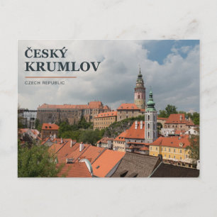 Kasteel en historische stad Český Krumlov Briefkaart
