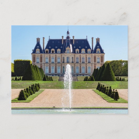 Kasteel en park van Sceaux in de zomer - Frankrijk Briefkaart (Voorkant)