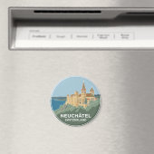 Kasteel en Stiftskerk, Neuchâtel Magneet (Insitu (Vaatwasser))