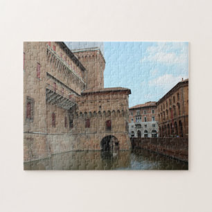 Kasteel en weerspiegelingen in de gracht - Pakif f Legpuzzel