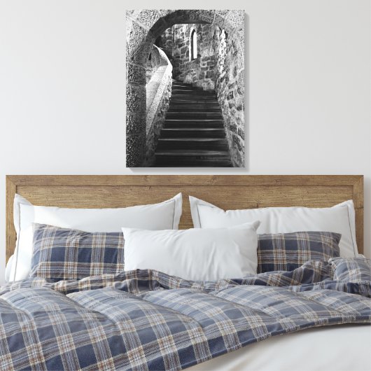 Kasteel Fotografie Canvas Kunst Kasteel Trap (Insitu (Slaapkamer))