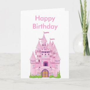 kasteel, Gelukkige Verjaardag Kaart