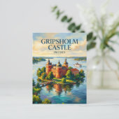 Kasteel Gripsholm Zweden Briefkaart (Staand voorkant)