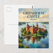 Kasteel Gripsholm Zweden Briefkaart (Voorkant / Achterkant)