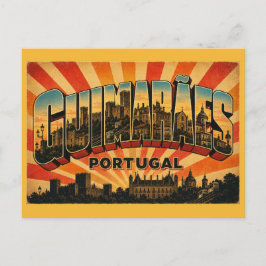 Kasteel Guimarães Portugal Briefkaart