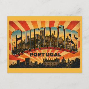 Kasteel Guimarães Portugal Briefkaart