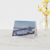 Kasteel Hadleigh in de Kaart van de sneeuwkerst (Gele Bloem)