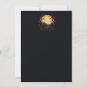 Kasteel Halloween Feestuitnodiging Kaart (Achterkant)