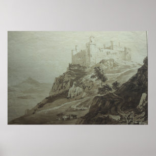 Kasteel Harlech - Paul Sandby - c1800 Poster