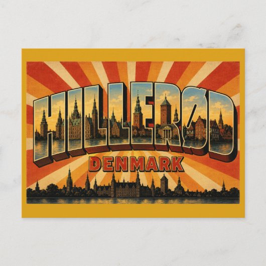 Kasteel Hillerød Denemarken Briefkaart (Voorkant)