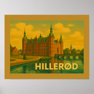 Kasteel Hillerød Denemarken Poster
