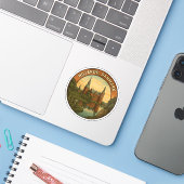 Kasteel Hillerød Denemarken Sticker (Laptop met iPhone)