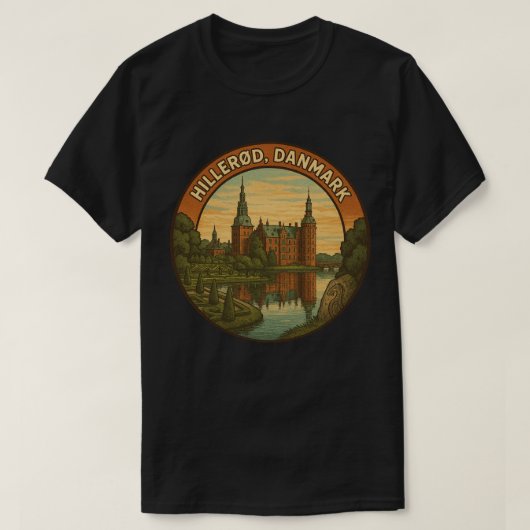 Kasteel Hillerød Denemarken T-shirt (Design voorkant)