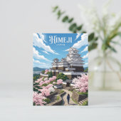 Kasteel Himeji Japan Briefkaart (Staand voorkant)
