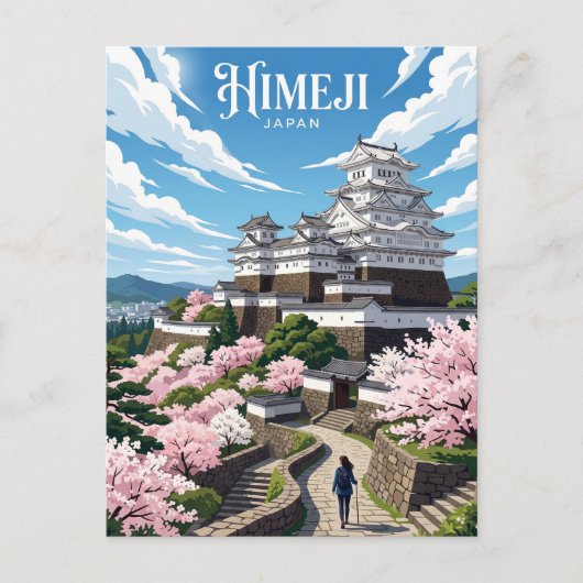 Kasteel Himeji Japan Briefkaart (Voorkant)