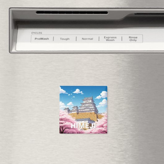 Kasteel Himeji Kersenbloesems Magneet (Insitu (Vaatwasser))