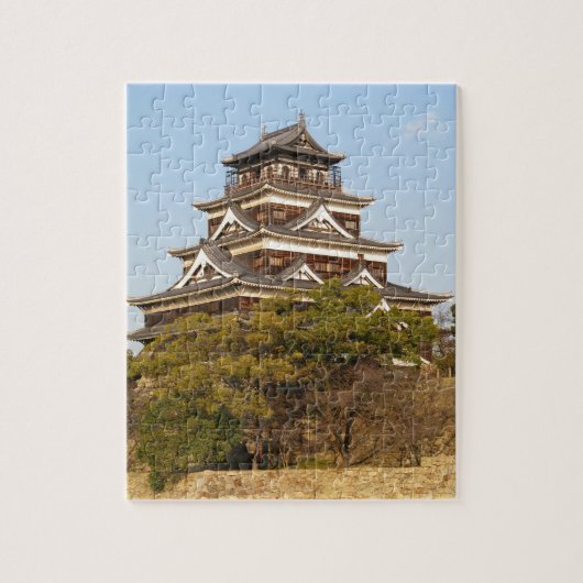Kasteel Hiroshima 広島城, Hiroshima, Japan Legpuzzel (Verticaal)