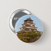 Kasteel Hiroshima 広島城, Hiroshima, Japan Ronde Button 5,7 Cm (Voorkant /achterkant)