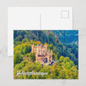 Kasteel Hohenschwangau, Duitsland Briefkaart (Voorkant / Achterkant)