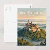 Kasteel Hohenzollern Duitsland Briefkaart (Voorkant / Achterkant)