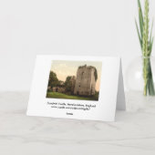 Kasteel I, Herefordshire, Engeland van Goodrich Kaart (Achterkant)