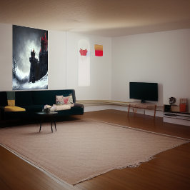 Kasteel in de winter | AI Art Poster