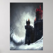 Kasteel in de winter | AI Art Poster (Voorkant)