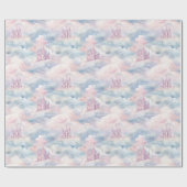 Kasteel in de wolken inpakpapier (Vlak)