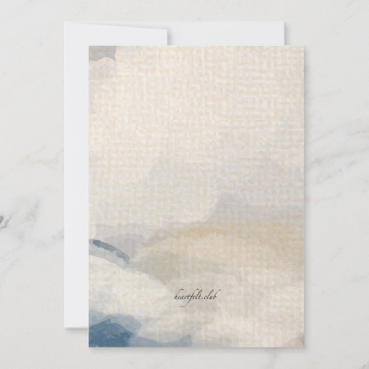 Kasteel in de wolken Uitnodiging (Achterkant)