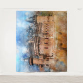 Kasteel in het bos wandkleed (Voorkant)