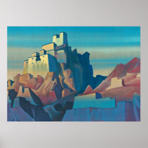 Kasteel in Ladakh door Nicholas Roerich Poster