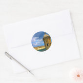 Kasteel in Malta Ronde Sticker (Envelop)